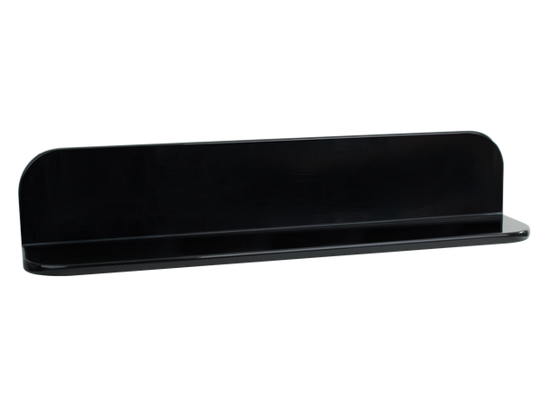 iStone flippable 600mm glossy black shelf-Shower Shelf-Contemporary Tapware
