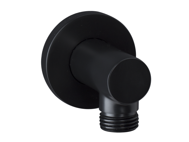 Shower Connection Elbow Black-Contemporary Tapware
