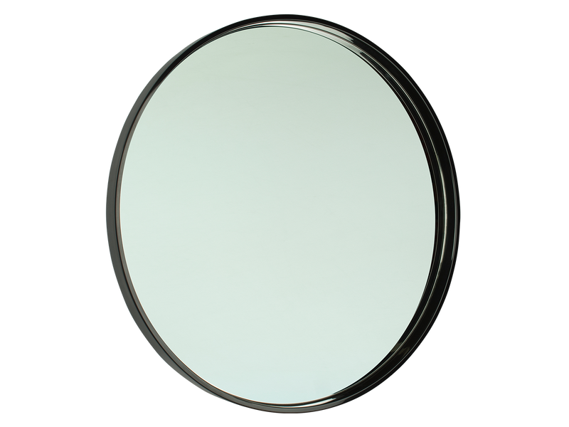 700mm Lucent Black Round Mirror-Mirror-Contemporary Tapware