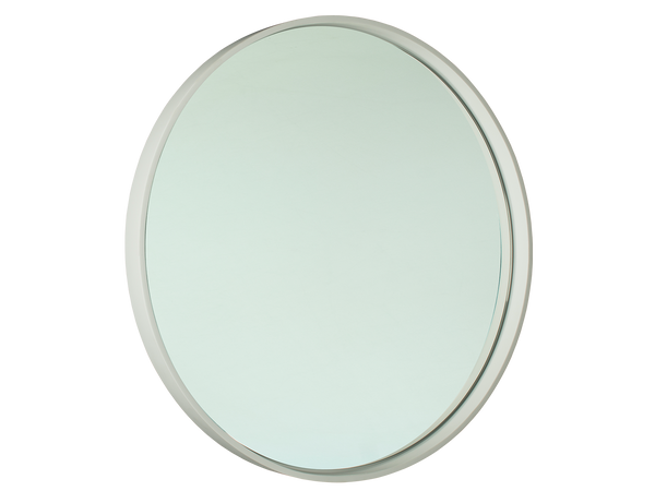700mm Gloss White Round Mirror-Mirror-Contemporary Tapware