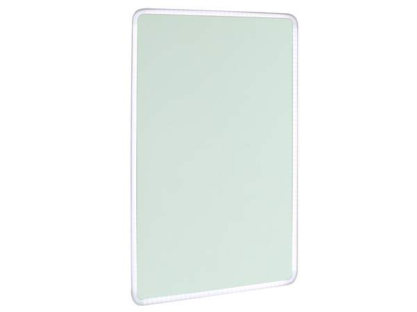 600x1000mm Gloss White Mirror with LED Rim lights-Mirror-Contemporary Tapware