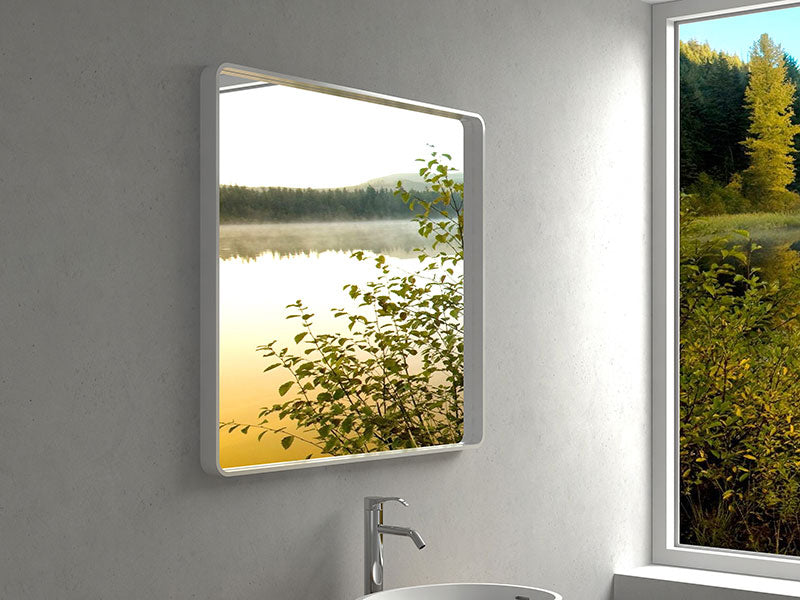 900x1000mm Gloss White Mirror-Mirror-Contemporary Tapware