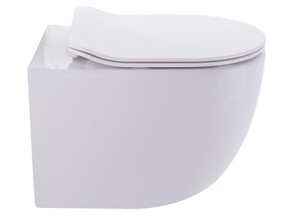 Luci Wall Hung Pan Slim Seat Rimless-Toilet-Contemporary Tapware
