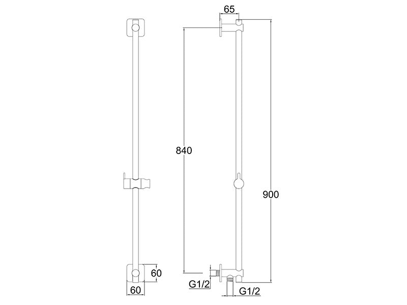 Loft Slide Shower 3 Function Gun Metal-Shower Tower-Contemporary Tapware