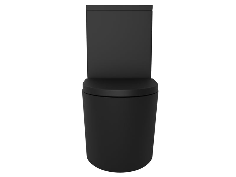 Vivo Toilet Suite Thick Seat Matte Black-Toilet-Contemporary Tapware