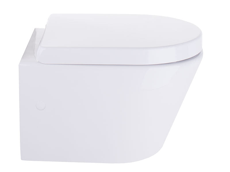 Vivo Verotti Wall Hung Pan Thick Seat Rimless-Toilet-Contemporary Tapware