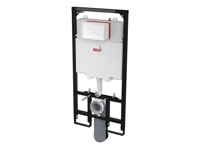 Alcaplast full frame cistern + white faceplate-Toilet Faceplate-Contemporary Tapware
