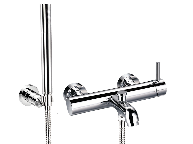 Elisa Wall Mount Bath Mixer and Shower Set-Shower / Bath Mixer-Contemporary Tapware