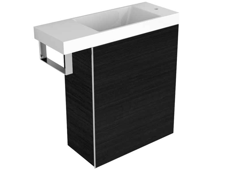 Kzoao Black Mini Wc Set-Basin-Contemporary Tapware