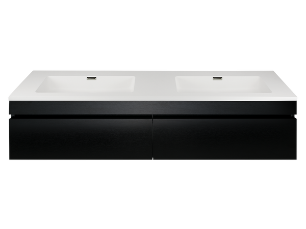 Kzoao 1600mm black vanity-Vanity-Contemporary Tapware