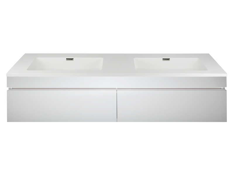 Kzoao 1600mm white vanity-Vanity-Contemporary Tapware