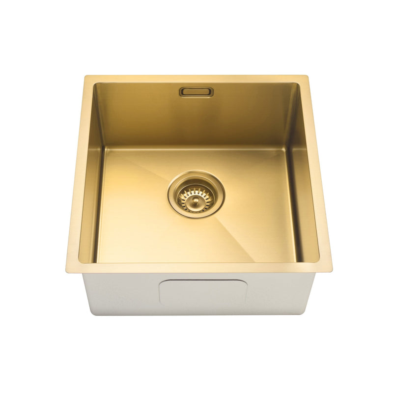 Eurocode Brushed Brass 400x400 Sink