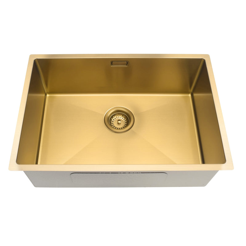Eurocode Brushed Brass Sink 600x400x210