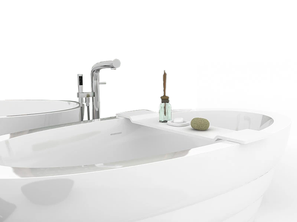 iStone 800mm Bath Tray Matte White-Vanity Top-Contemporary Tapware